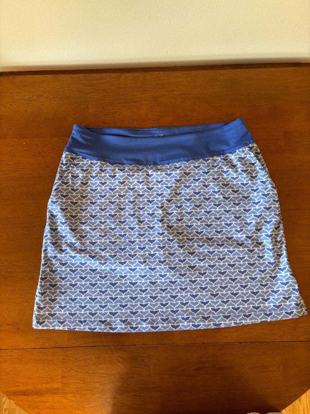 Vineyard Vines Skort Performance Whale Tail Blue Small Shorts Skirt Skort